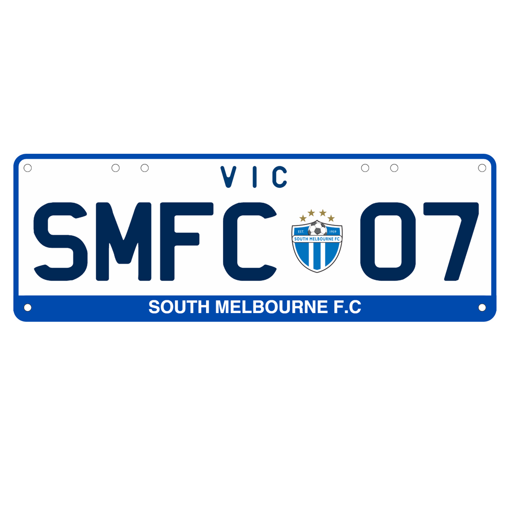Licensed VicRoads SMFC Number Plates
