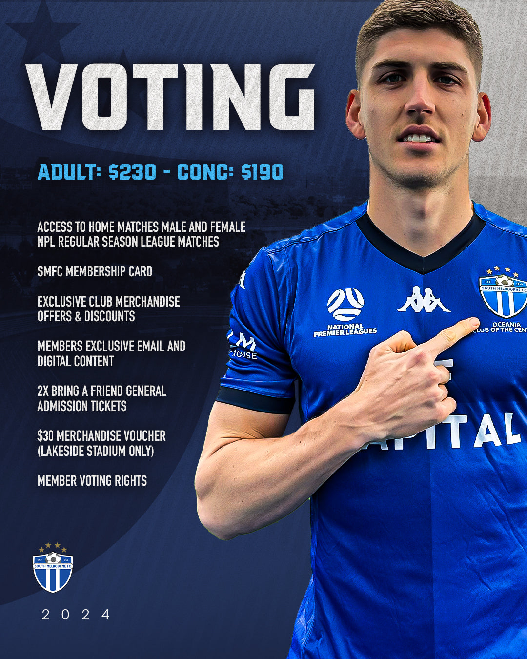 2024 SMFC Membership South Melbourne FC   2024 Voting 