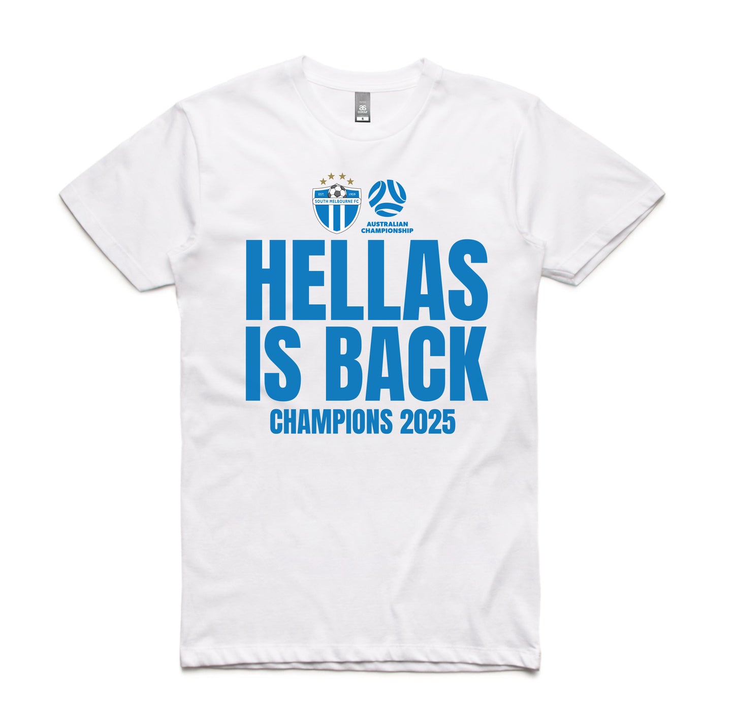 HELLAS IS BACK - CHAMPIONS TEE (WHITE)
